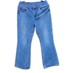 Dazy Womens Classic Denim Flare Jeans for Women, Size L